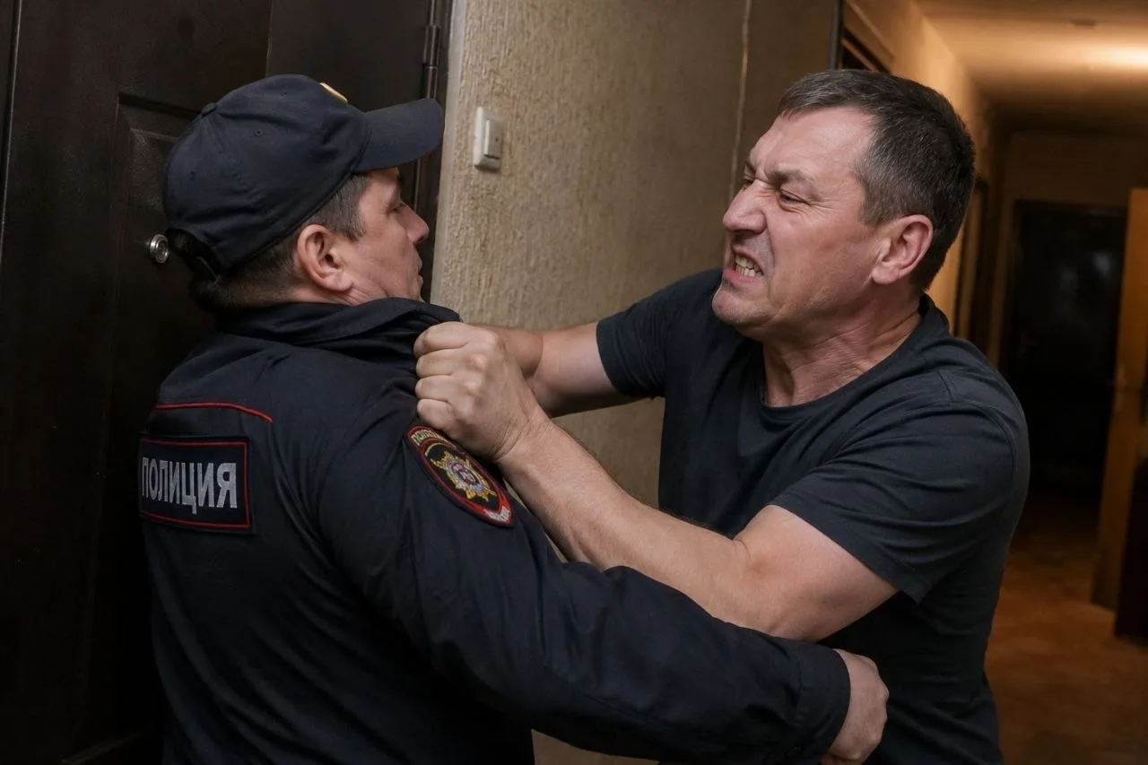 👊Житель Рубцовска напал на полицейского и получил почти 2 года принудительных работ