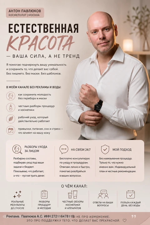 Естественная красота — это когда вы выглядите лучше, но никто не пытается угадать, что именно вы сде