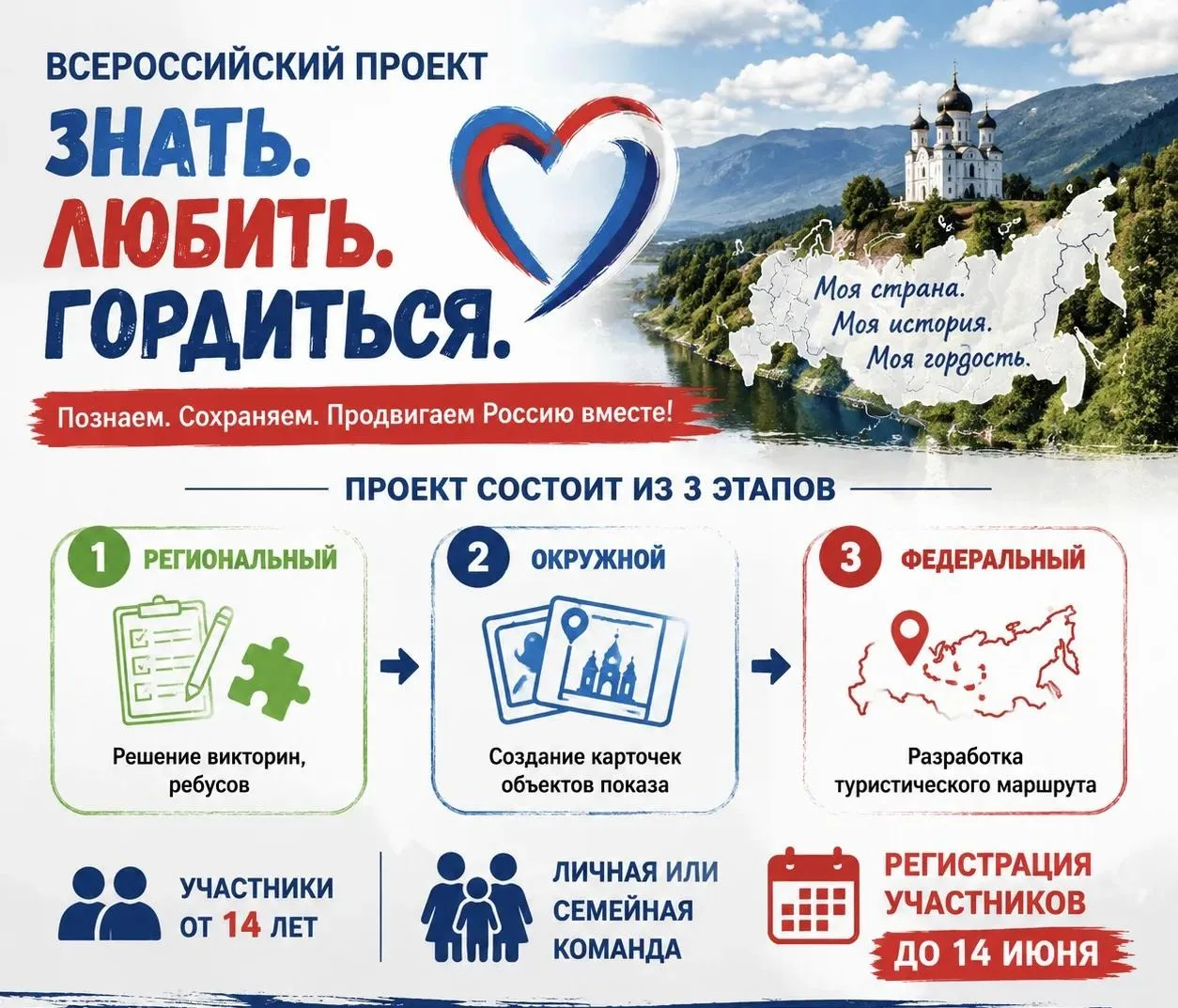 🇷🇺 Присоединяйтесь к Всероссийскому проекту «Знать. Любить. Гордиться»!

Приглашаем молодежь, дете