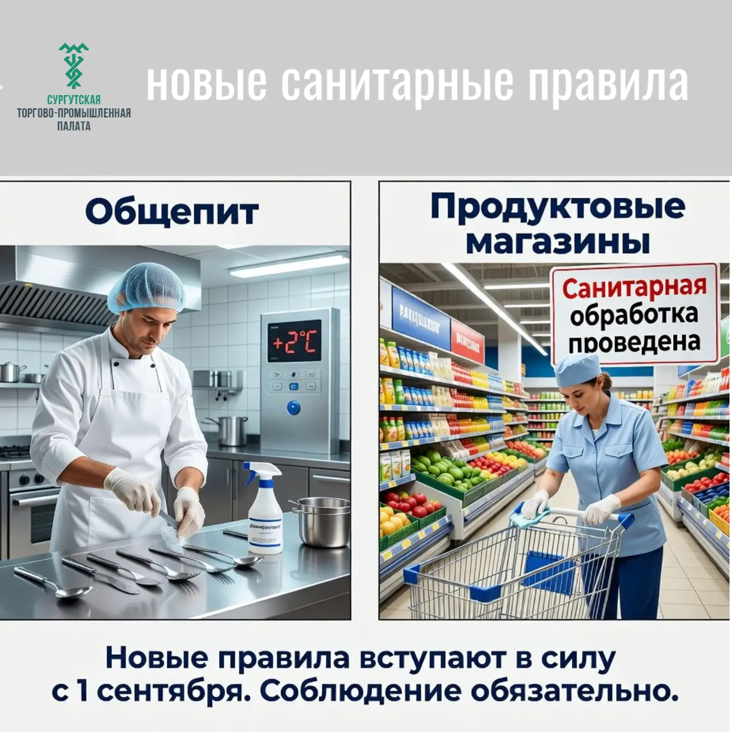 🚨 С 1 сентября вводятся новые санитарные правила!

Вниманию руководителей ресторанов, кафе, столовы