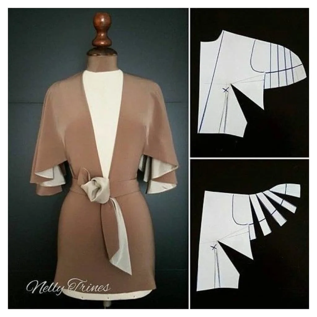 Моделирование фасонов одежды типа "кейп"✂️🧵✂️+ Идеи для вдохновения♥️♥️♥️