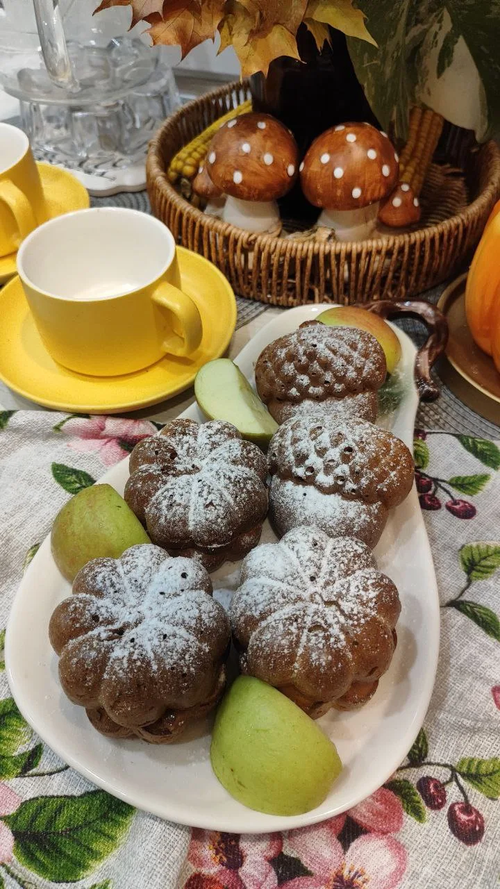 ТЫКВЕННЫЕ КЕКСЫ СО СГУЩЕНКОЙ