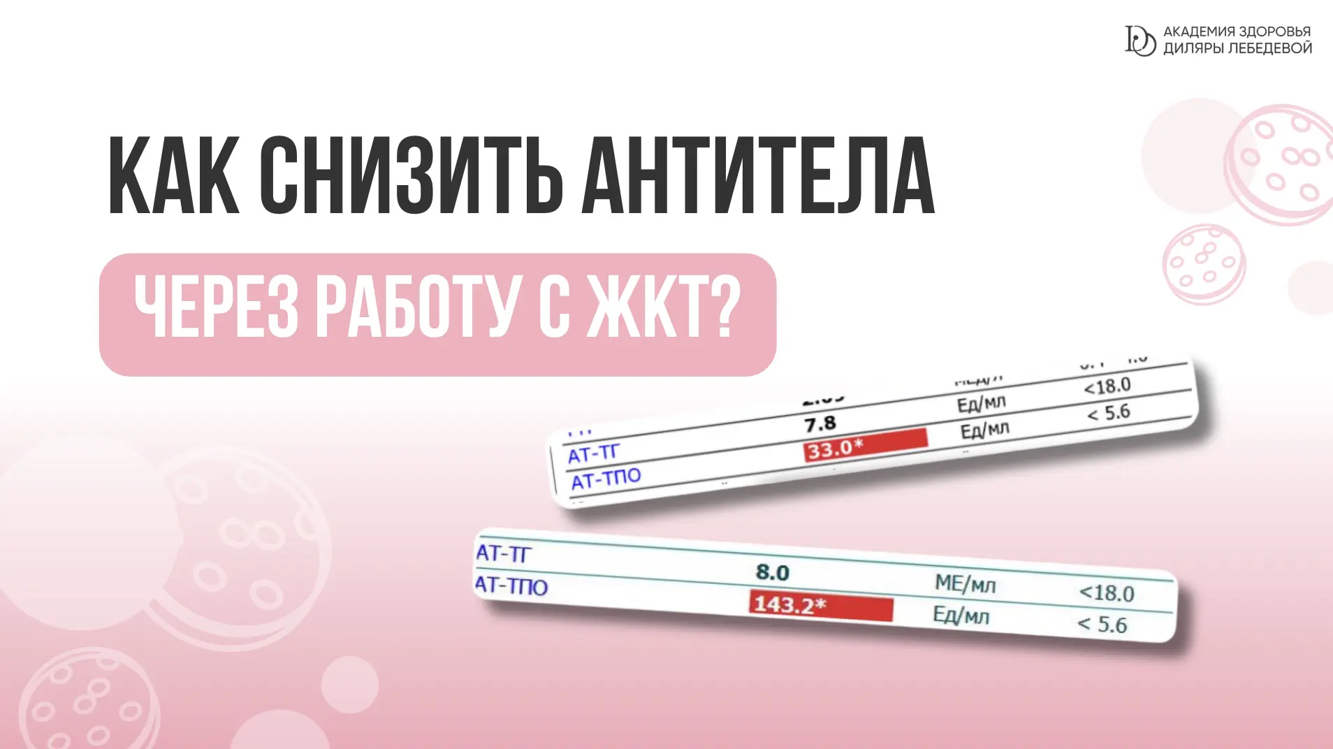 КАК СНИЗИТЬ АНТИТЕЛА ЧЕРЕЗ РАБОТУ С ЖКТ?  ...или НЕОЧЕВИДНАЯ СВЯЗЬ МЕЖДУ ЩИТОВИДКОЙ И ЖКТ. Часть 2. 