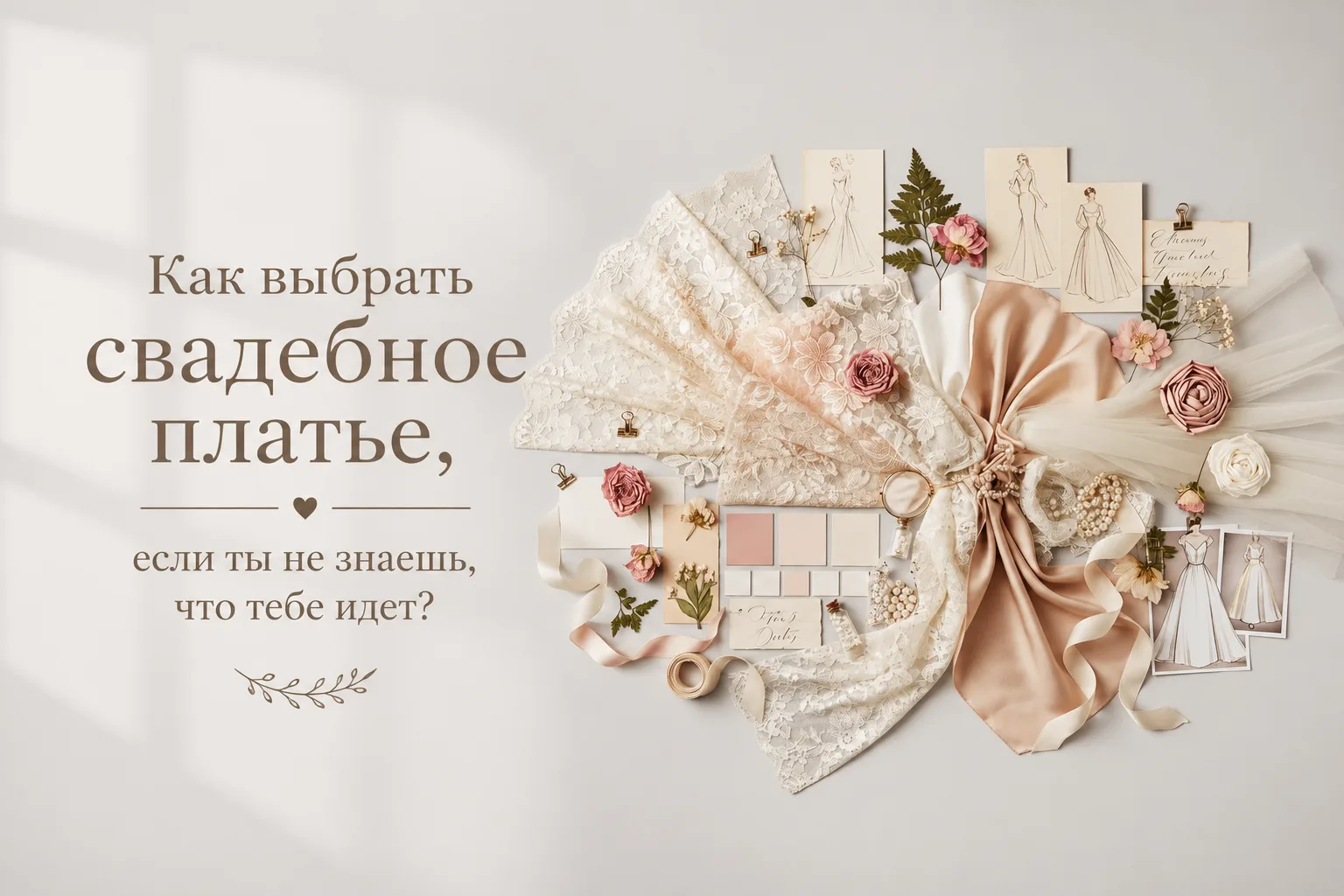 До свадьбы осталось мало времени, а платье всё ещё не выбрано? 😱