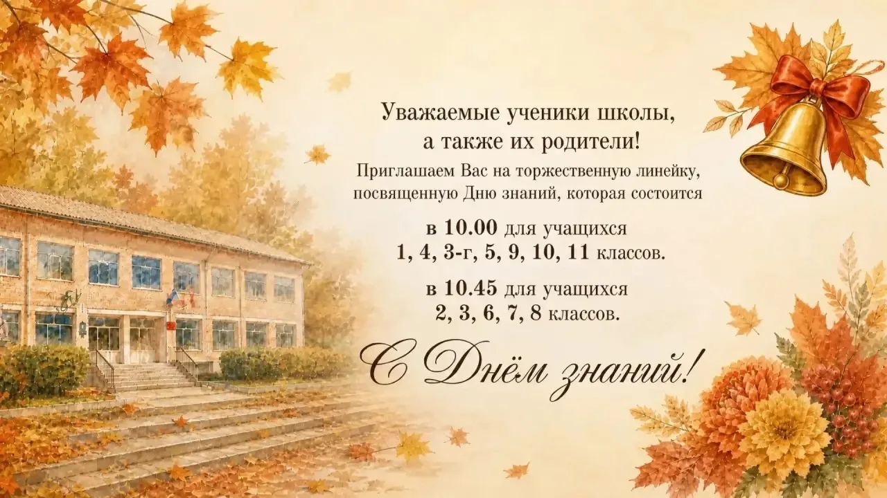 Ждем всех 1 сентября!