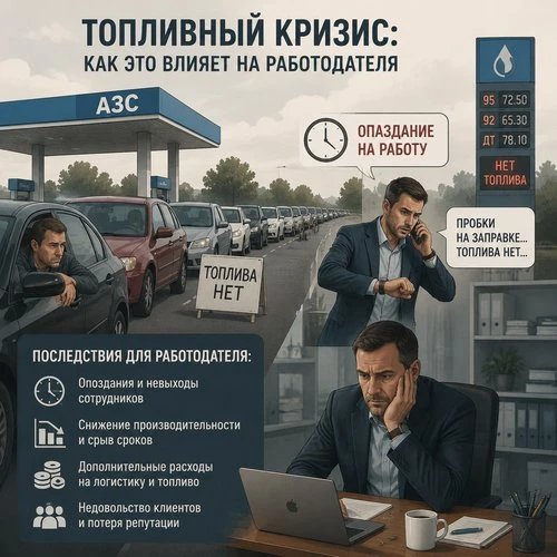 ⛽️ Бензиновый кризис 2026: как бизнесу не нарушить Трудовой кодекс в условиях тотального дефицита то