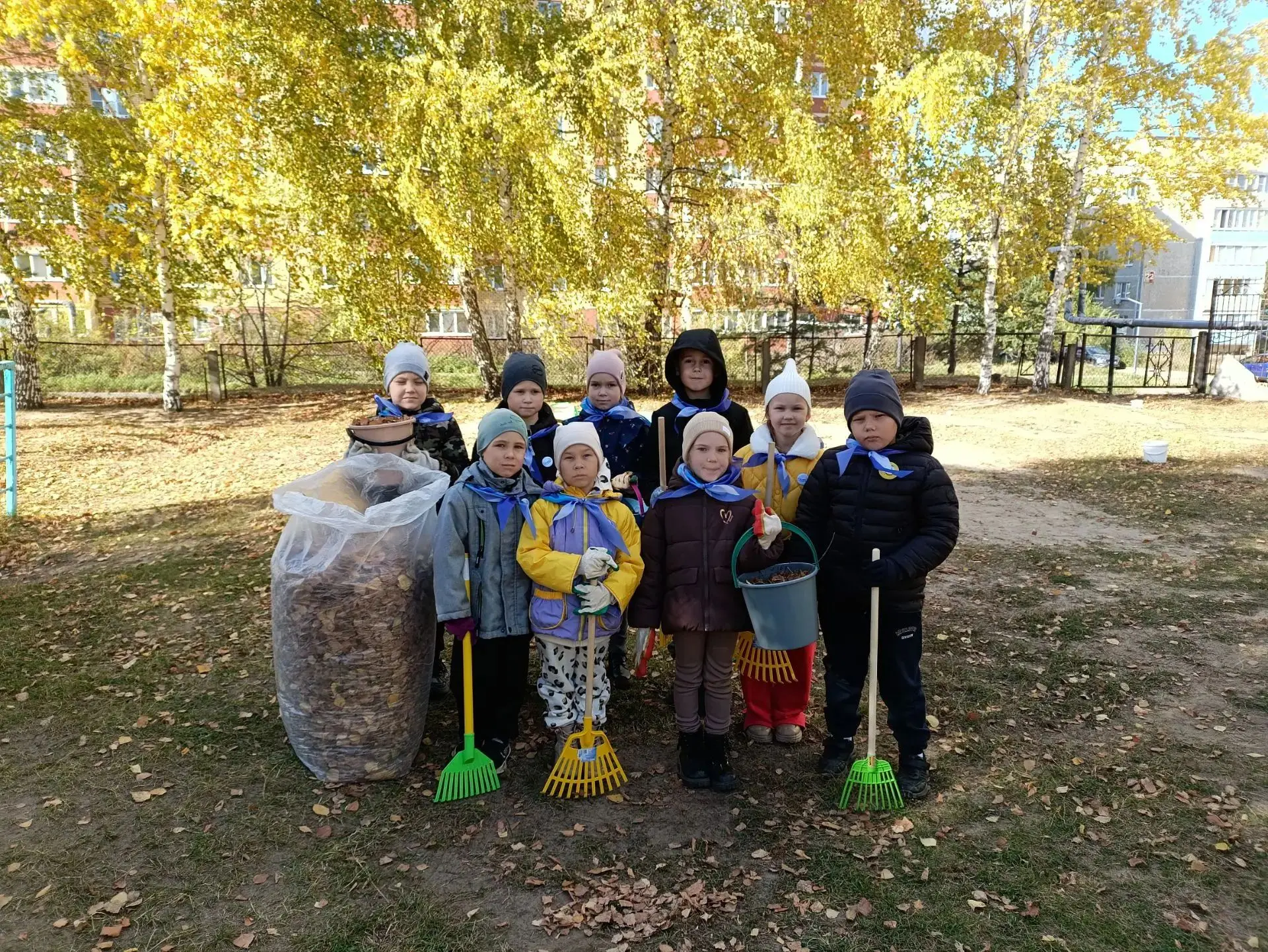 🍁Наши «Орлята-Дошколята» — настоящие экологи и добрые добровольцы! Сегодня ребята воор...