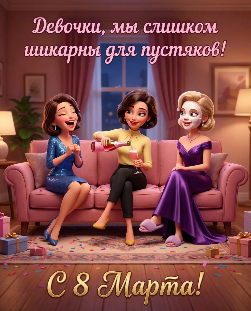 Хотелось чего-то доброго, яркого и мультяшного в преддверии праздника. 🌷 ✨