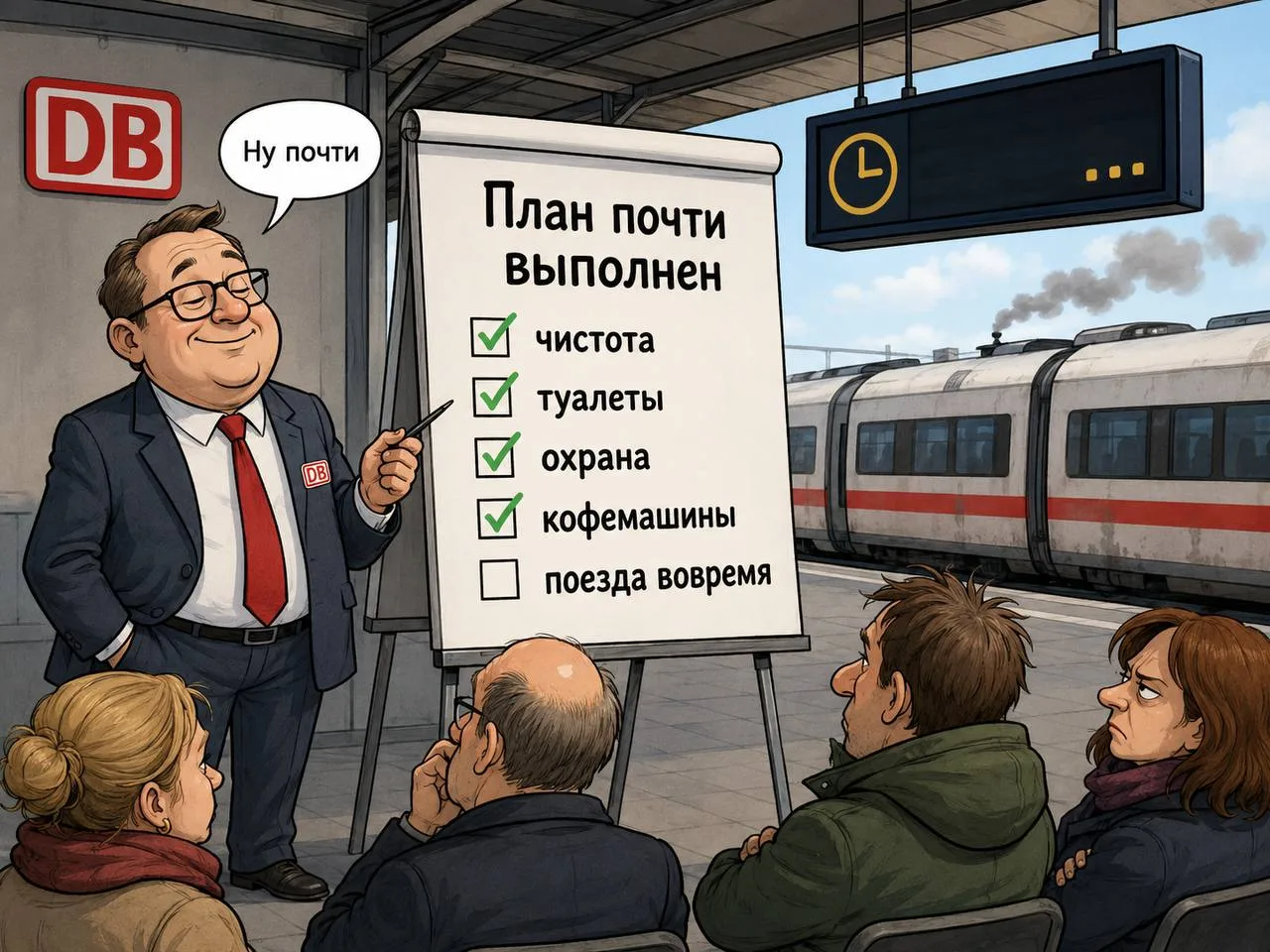 Deutsche Bahn спасается чистыми туалетами