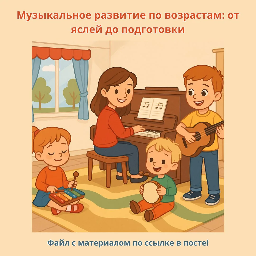 🎵 Коллеги, музыкальное развитие — это не «всех поставить и спеть», а путь от звукоподражания к твор