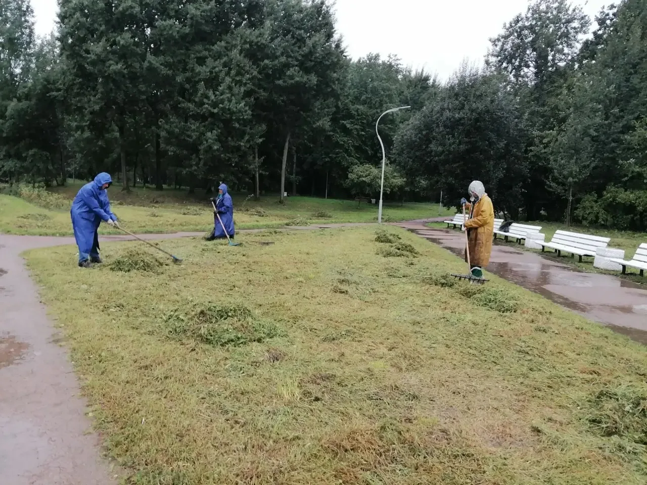 ☔️Проливной дождь не остановит нашу работу☔️