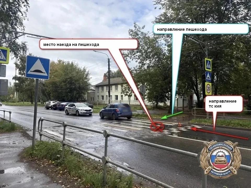 ⚠️Иномарка сбила пенсионерку на «зебре»