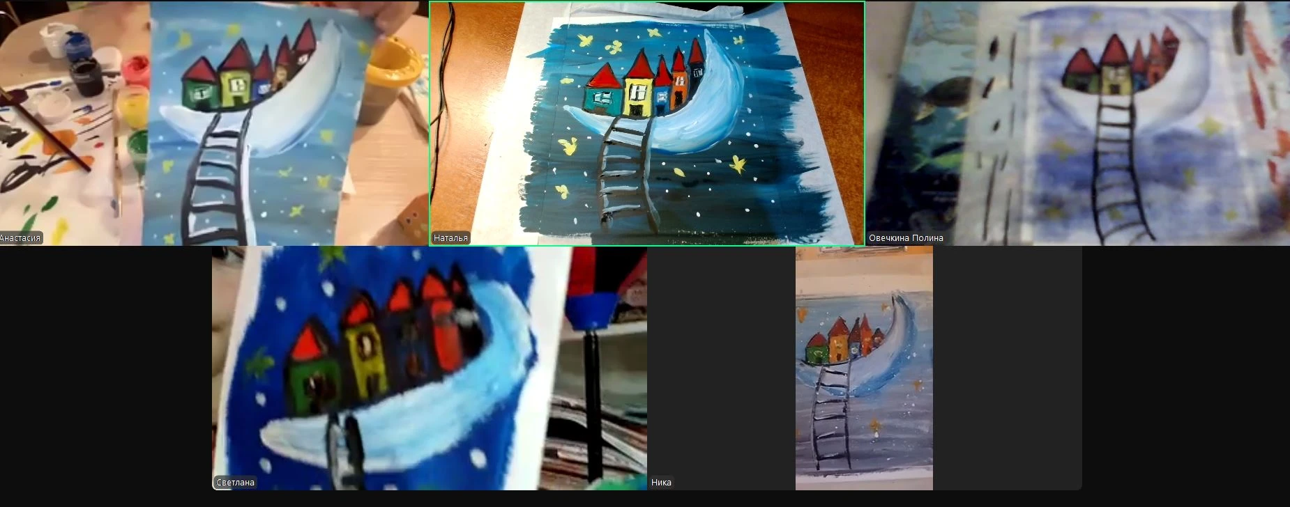 📍Первый урок рисования в этом году прошёл прекрасно! 🎨