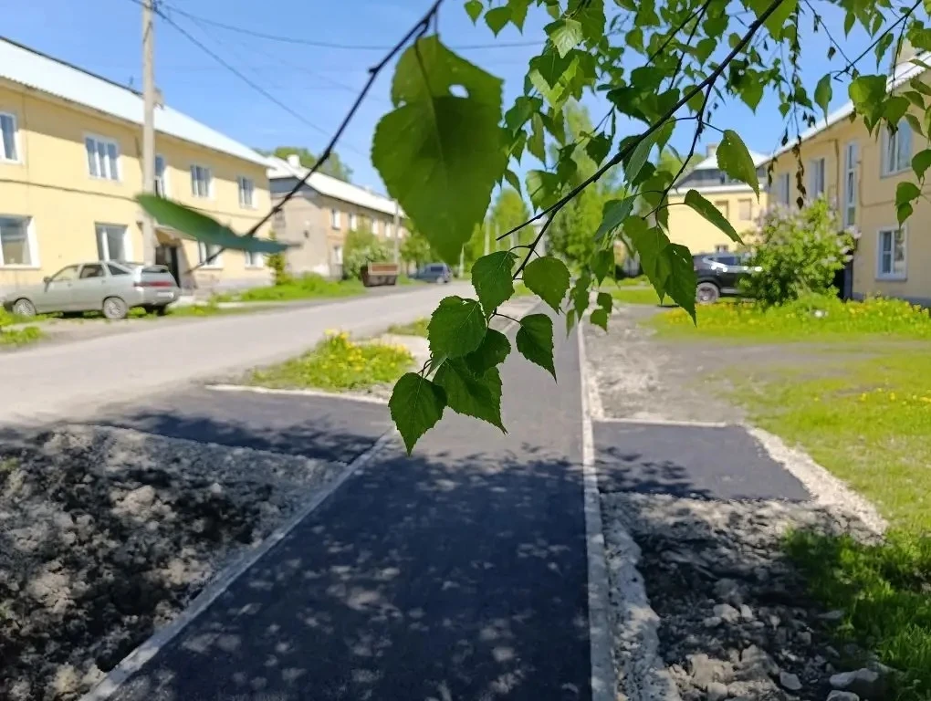 Обустроили участки тротуаров