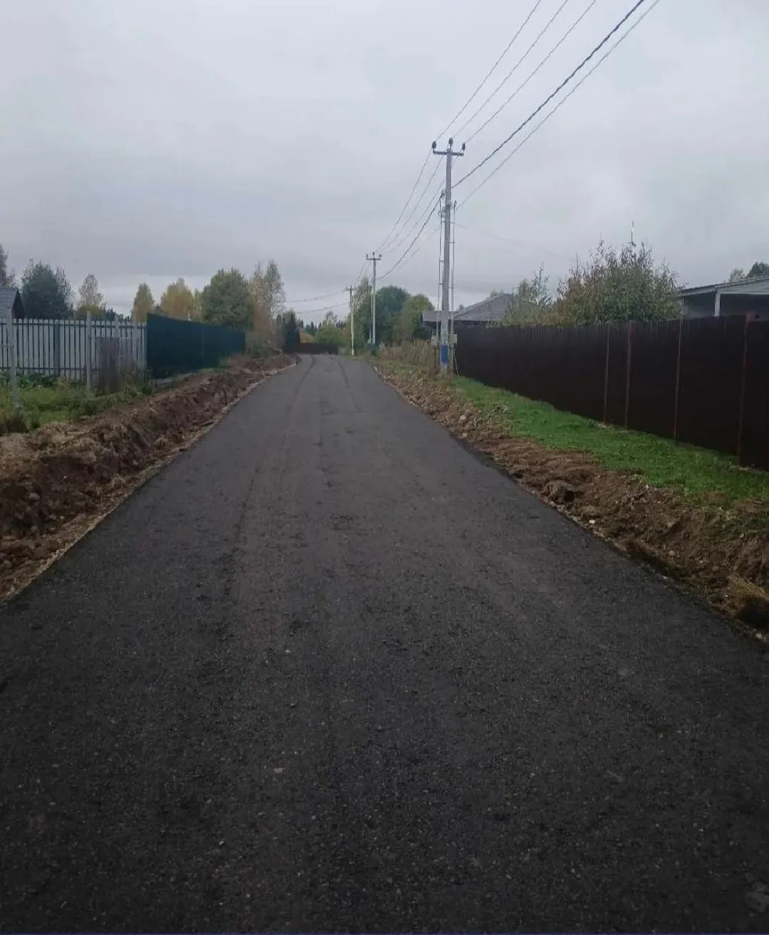 В деревне Хоругвино закончат ремонт дороги к участкам многодетных семей и участников СВ...