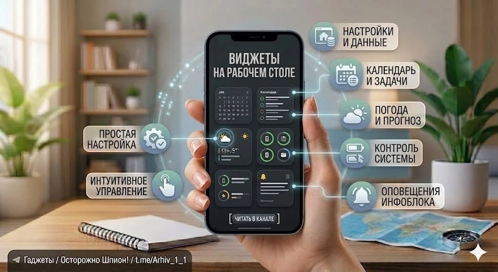 📱Виджеты на рабочем столе