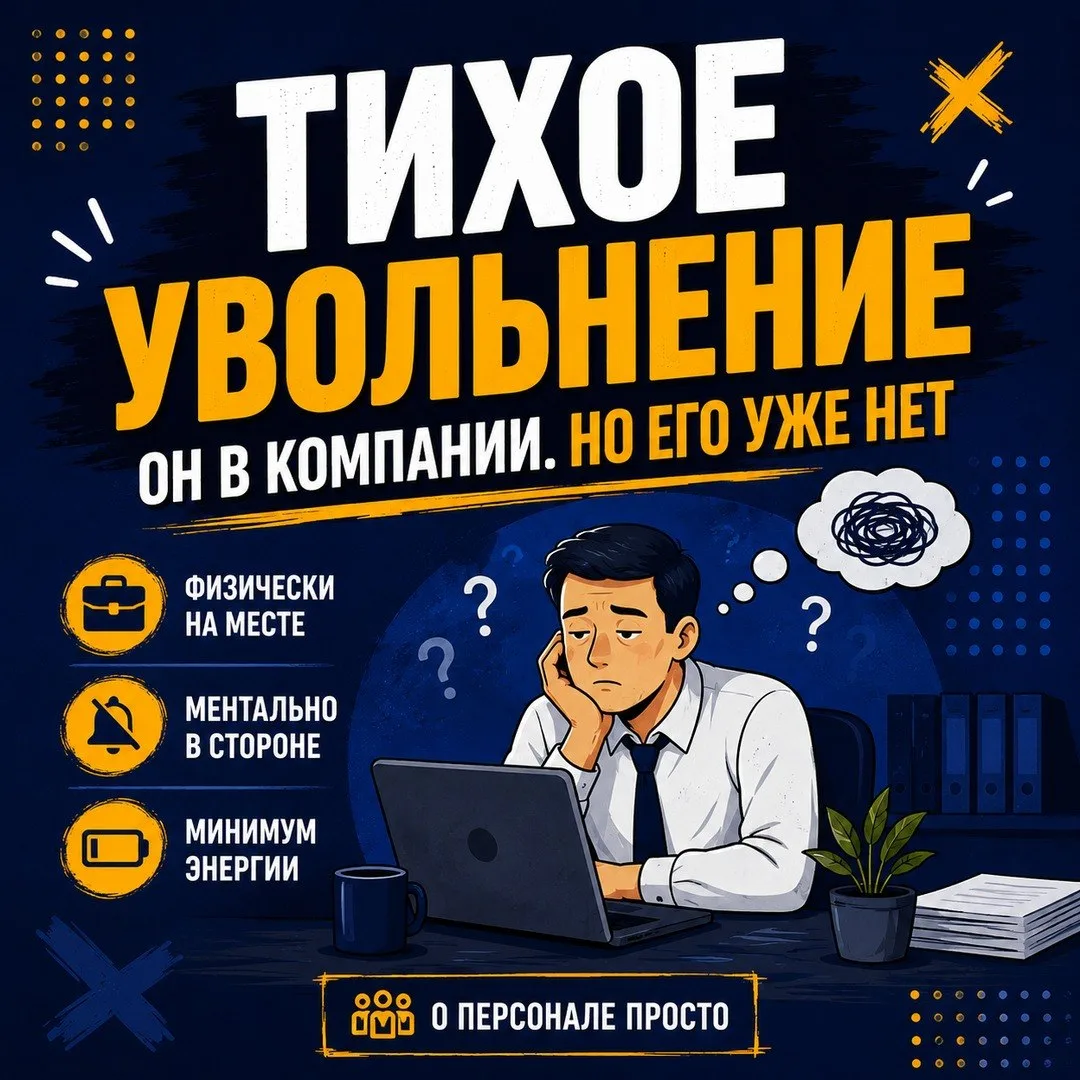 ​​Он не уволился. Но уже перестал быть с вами