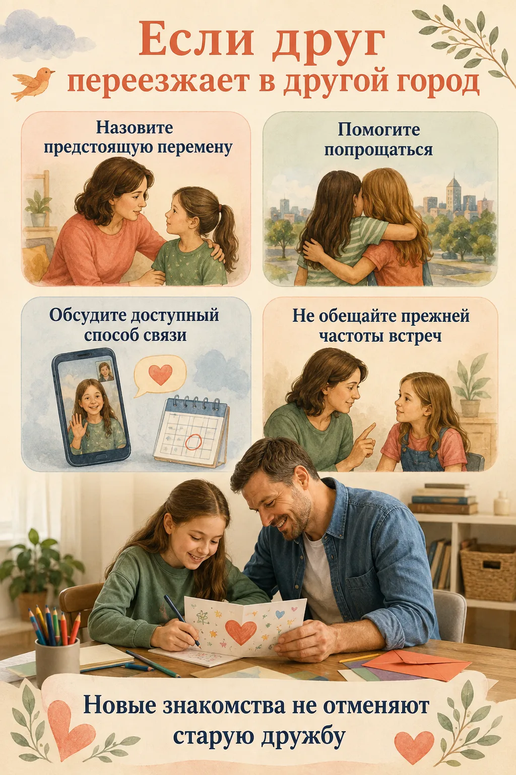✉️ Если друг переезжает в другой город