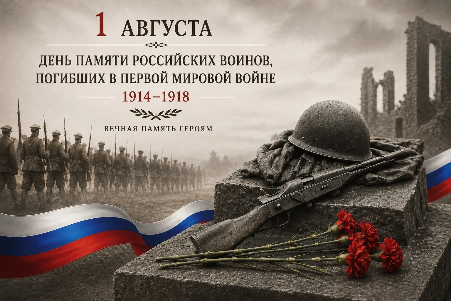 🕯️Сегодня мы вспоминаем российских воинов, погибших в годы Первой мировой войны. Они с честью испол