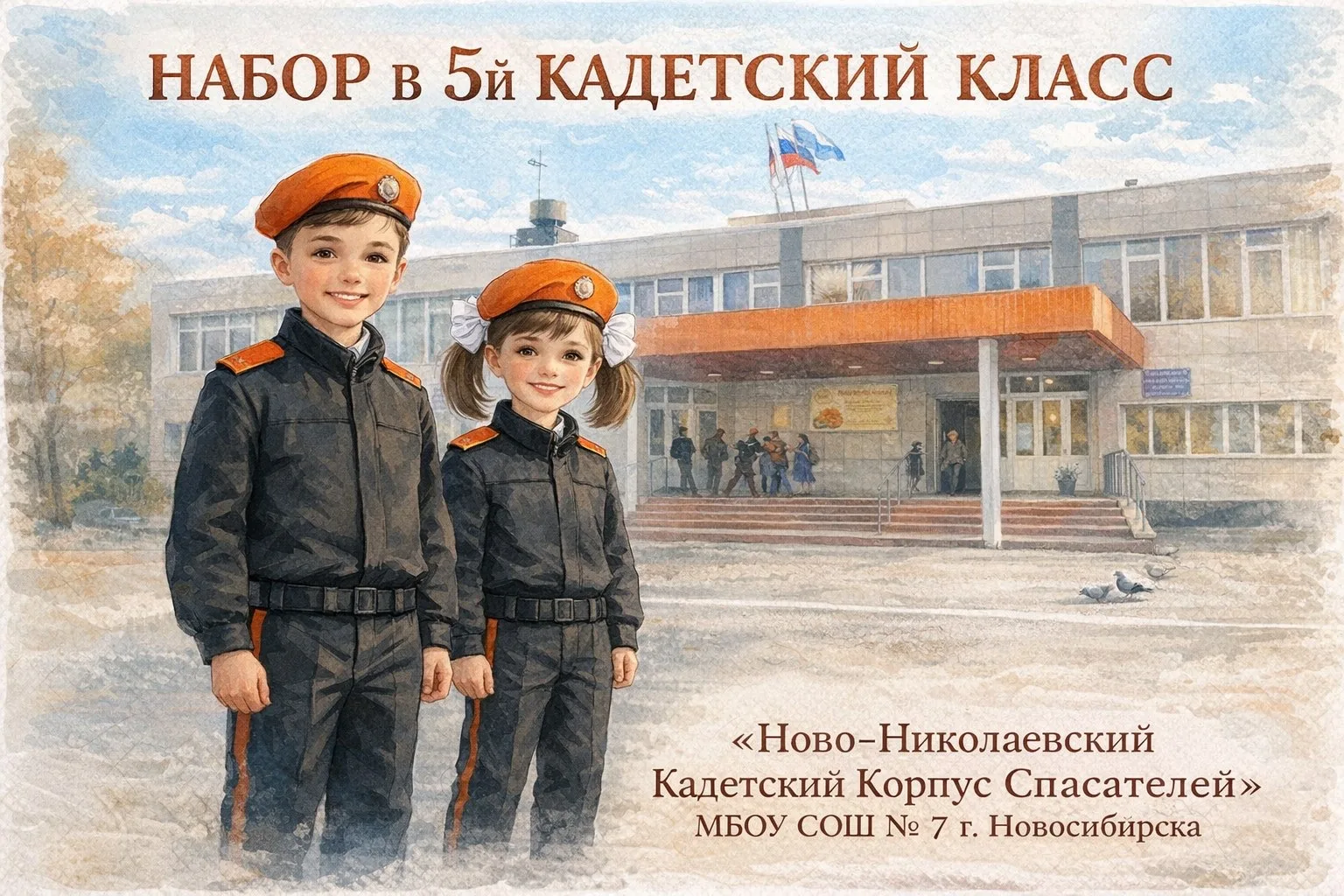 🌟 Внимание, родители и будущие кадеты! 🌟  Ново-Николаевский кадетский корпус спасателей МБОУ СОШ 7 о