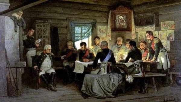 13 сентября 1812 года - военный совет в Филях. Кутузов решил отступить, оставив Москву,...