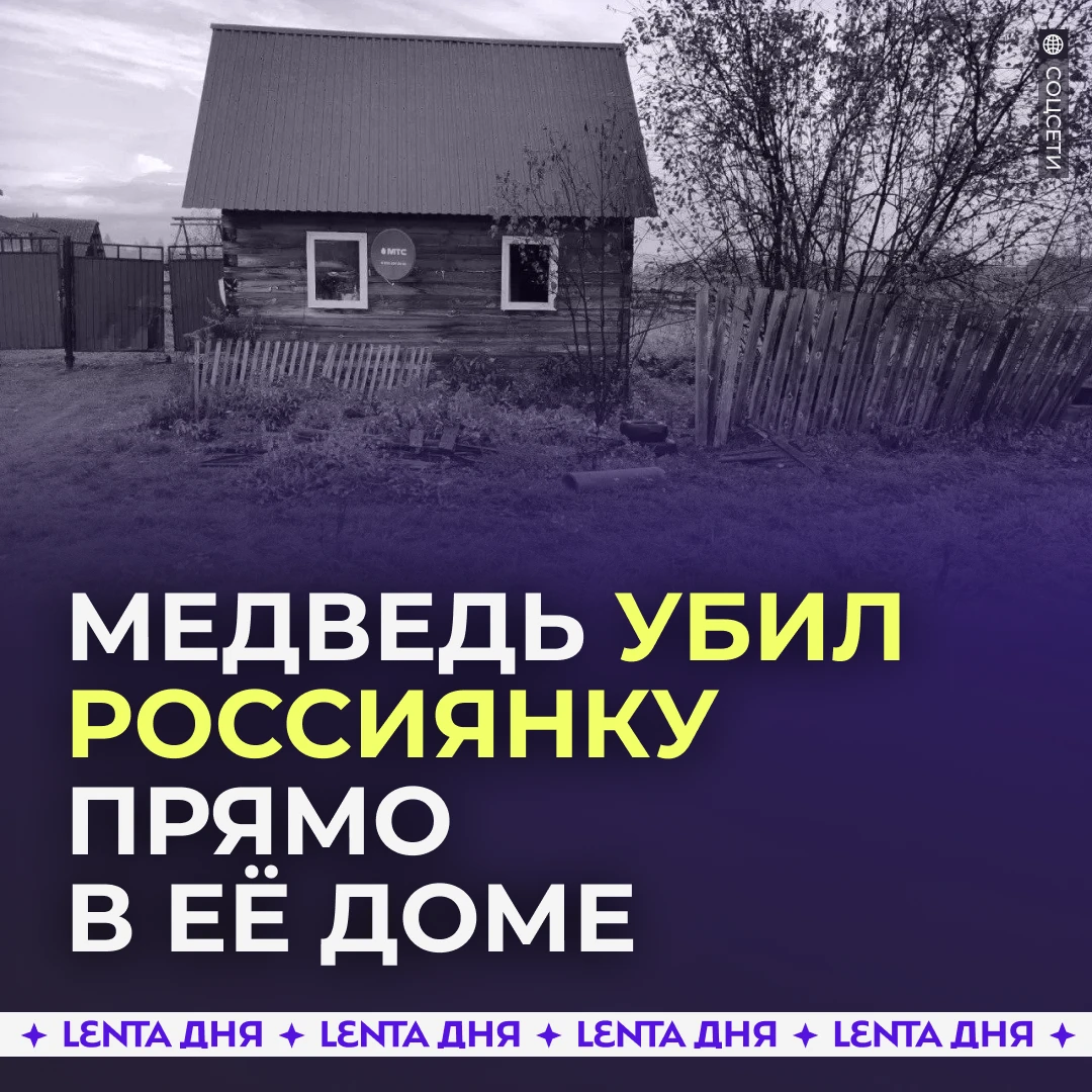 😳 Медведь вытащил из дома и растерзал россиянку.