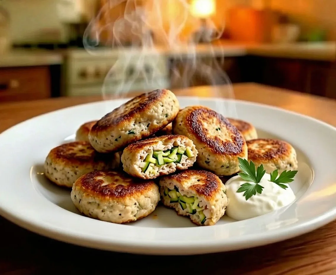 Куриные котлеты с кабачком