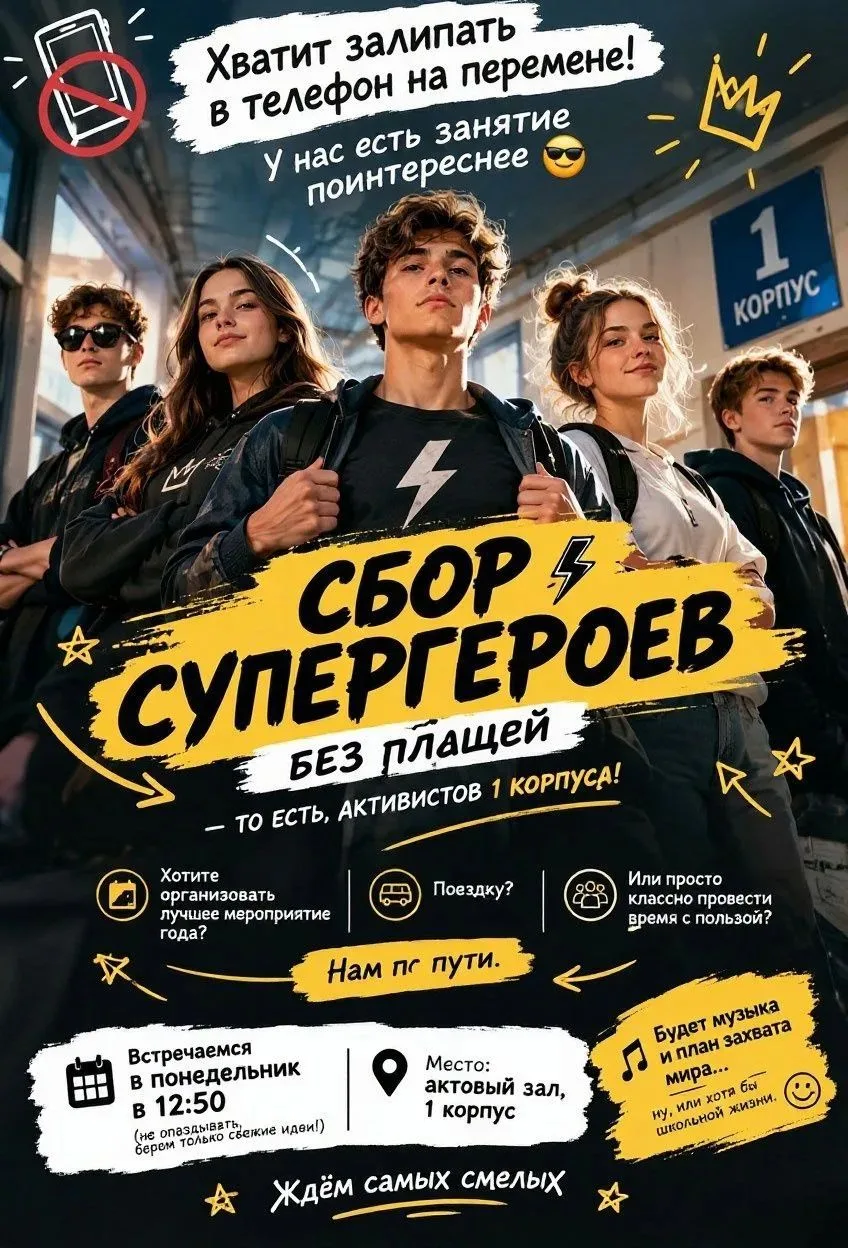 СТАНЬ ЧАСТЬЮ АКТИВА НАШЕЙ ШКОЛЫ