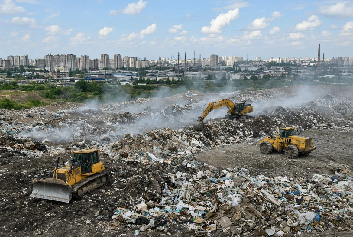 После пожара на полигоне в Балакове выявили загрязнение воздуха