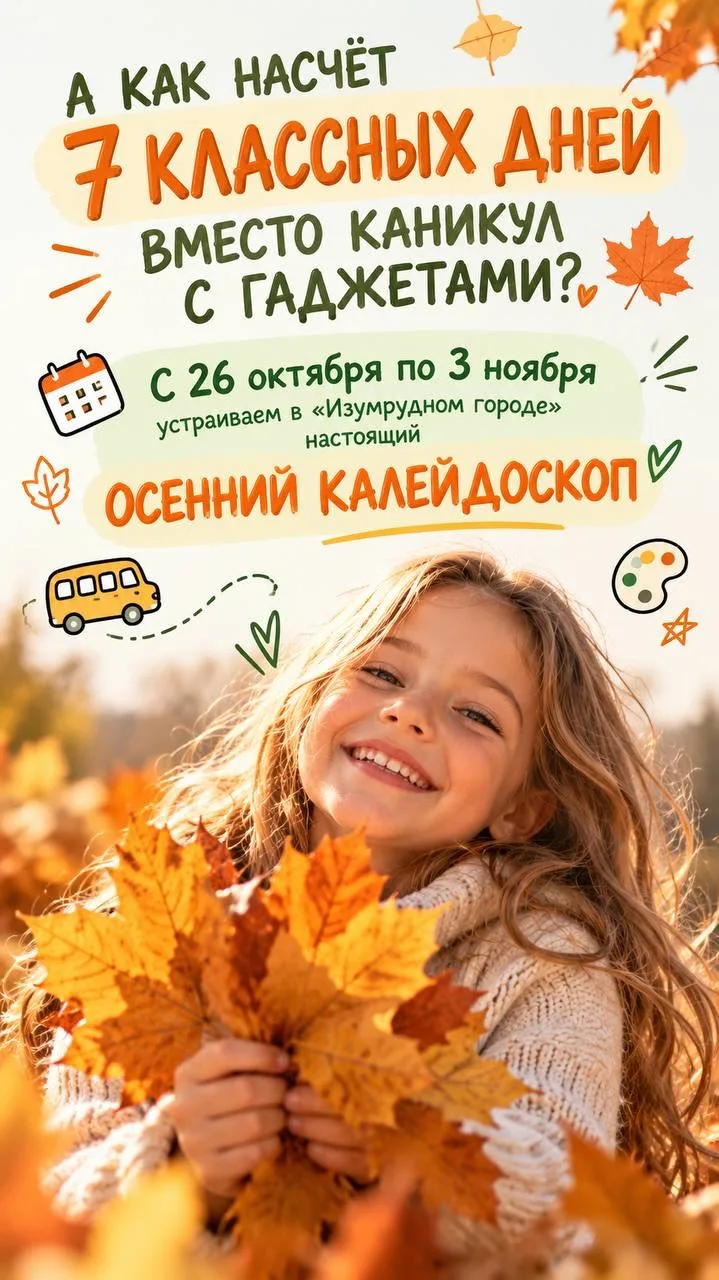 🍂 ОСЕННИЙ КАЛЕЙДОСКОП - каникулы, которые точно запомнятся!