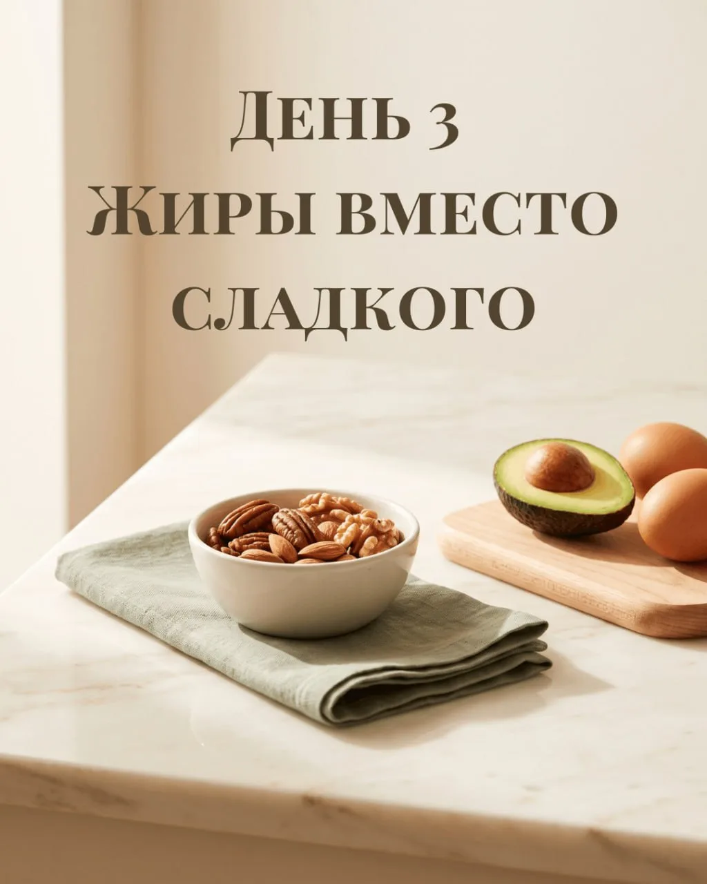 День 3. Жиры вместо сладкого