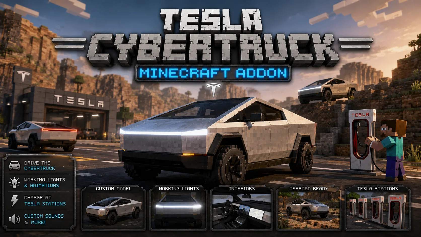 Аддон Tesla Cybertruck
