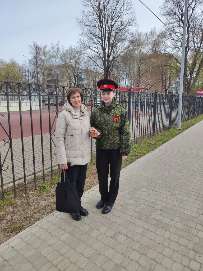 В преддверии праздника Дня Победы кадеты 9 взвода приняли участие во Всероссийской акци...