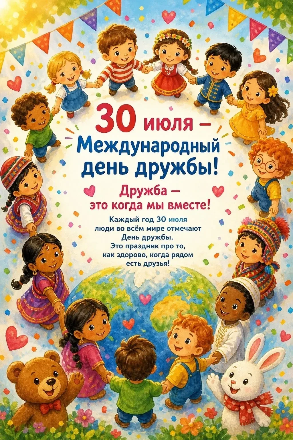 Сегодня Международный день дружбы! С чем вас и поздравляем! 🎉 Это отличный повод сказать спасибо те