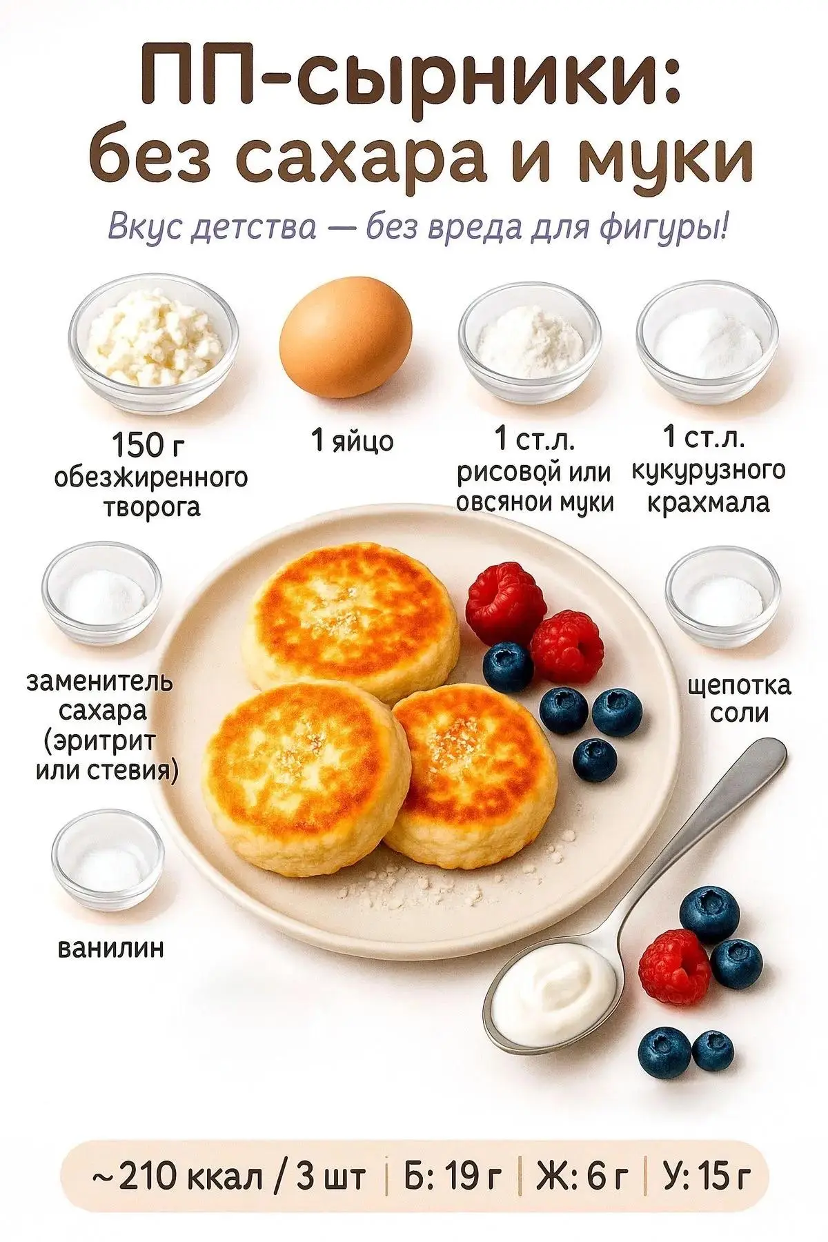 🥞ПП-сырники: вкусно и без вреда для фигуры!🥞
