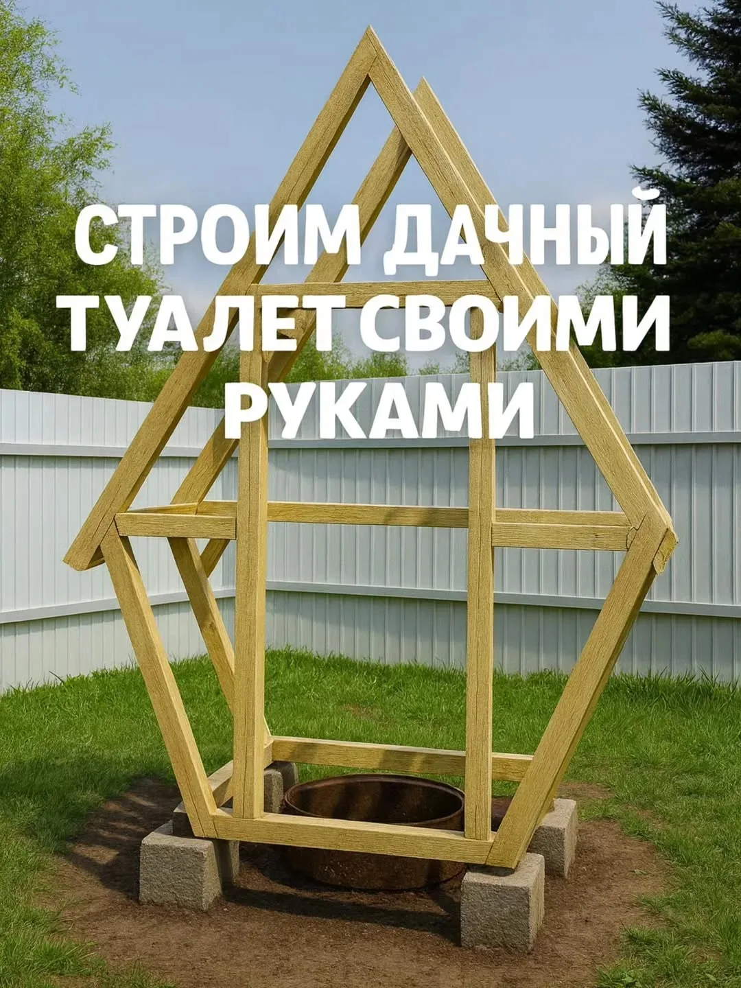 🚧 Строим дачный туалет своими руками 🛠️