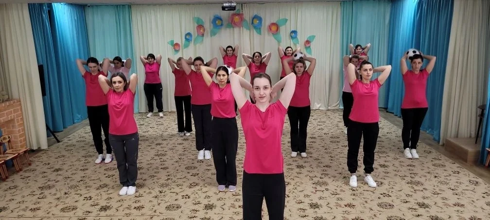 ‼️В нашем детском саду проводится производственная гимнастика, которая помогает сотрудн...