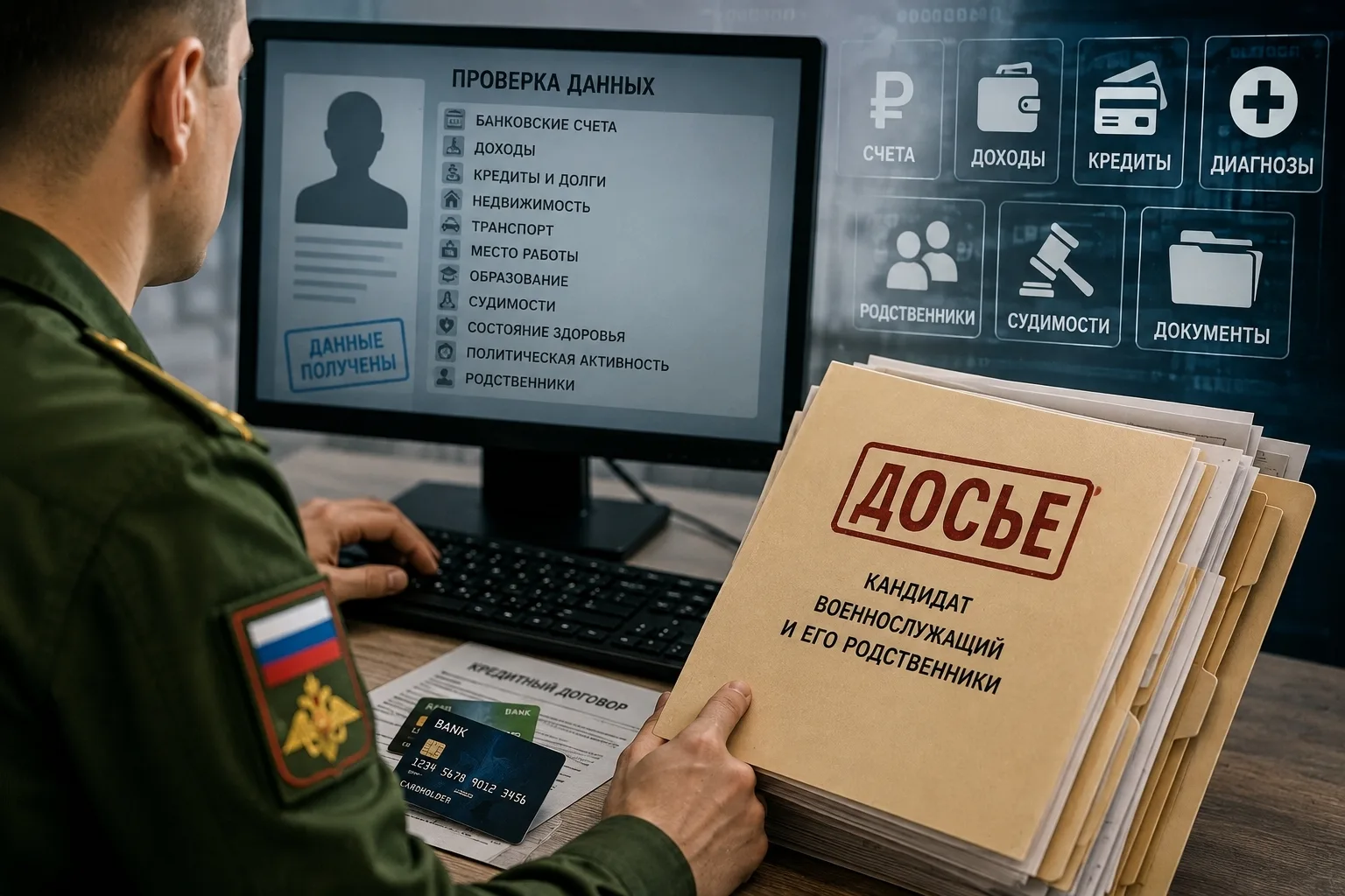 📂 Счета, кредиты, диагнозы и родственники: Минобороны предложило расширить проверки