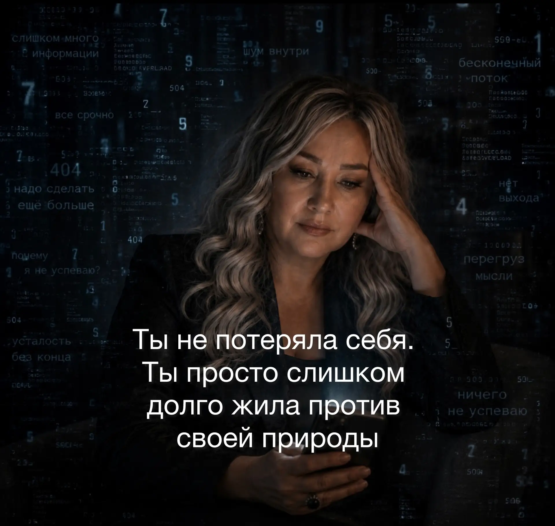 Ты не потеряла себя. Ты просто слишком долго жила против своей природы.