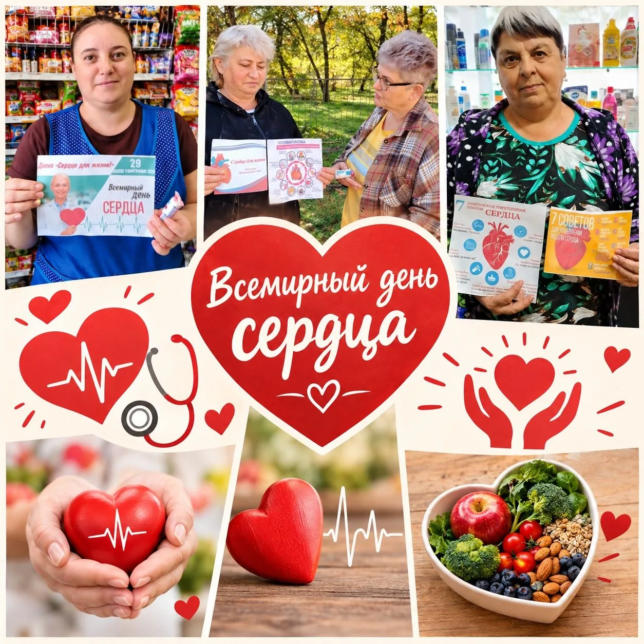 ❤️ «Сердце для жизни»: забота, которая рядом ❤️📅 29 сентября, во Всемирный день сердца...