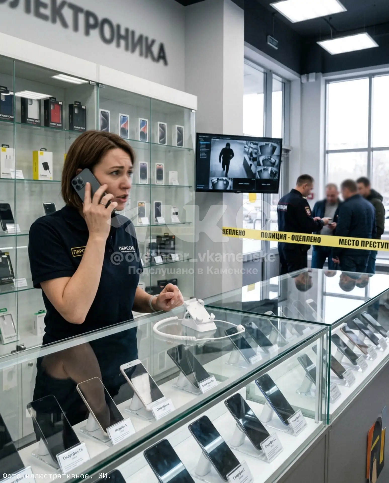 👮🏻‍♂️ В Каменске совершена крупная кража в магазине электроники