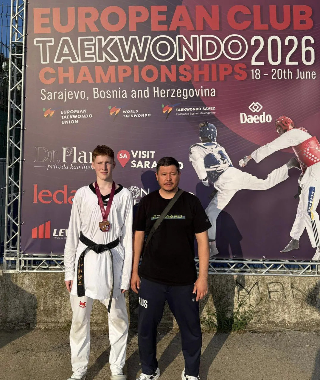 🥉Тамерлан Цалиев стал бронзовым призёром клубного чемпионата Европы по тхэквондо среди юниоров 15–1
