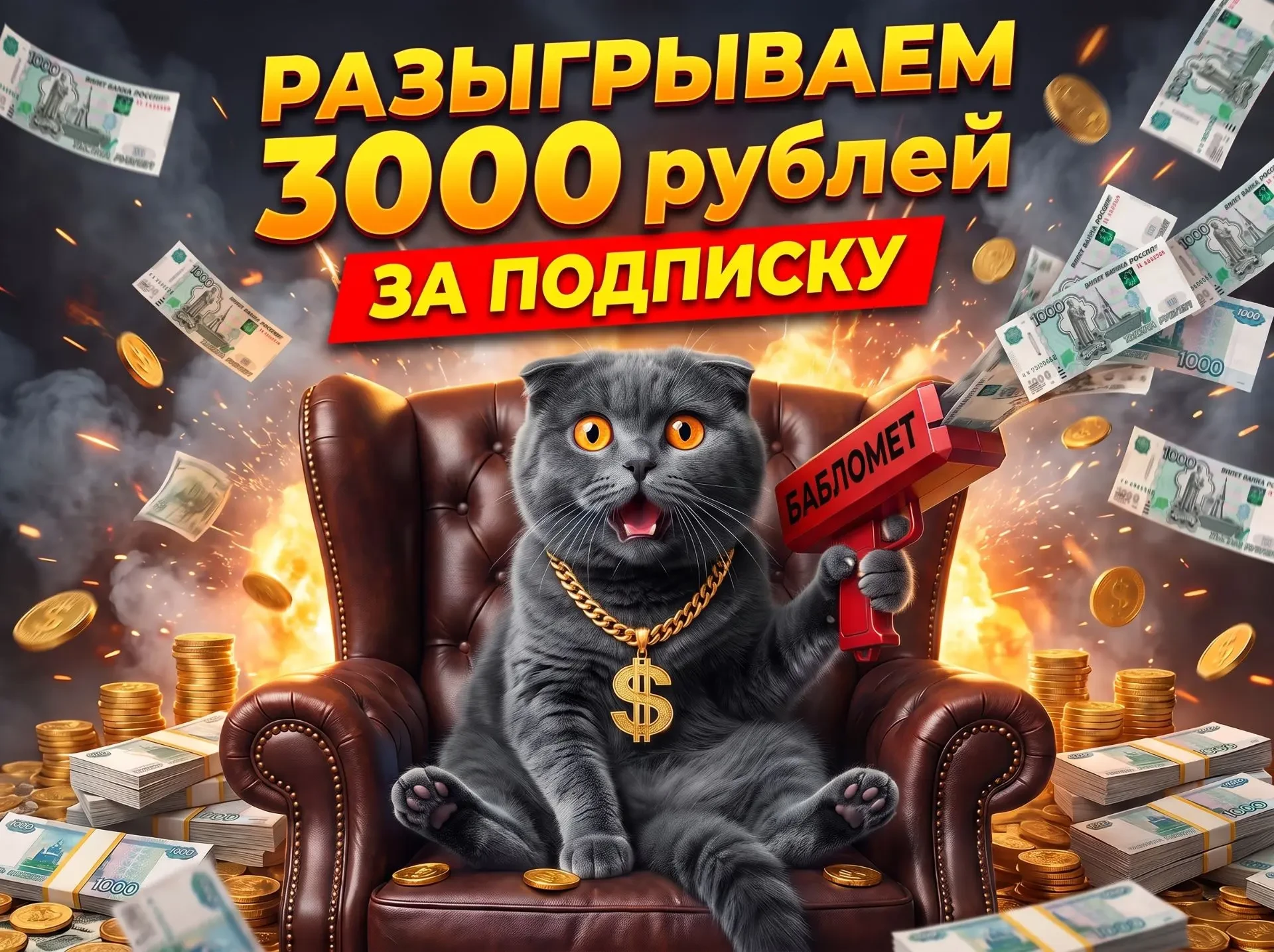 🎁 ‼️ РАЗЫГРЫВАЕМ 3000 рублей за подписку ‼️