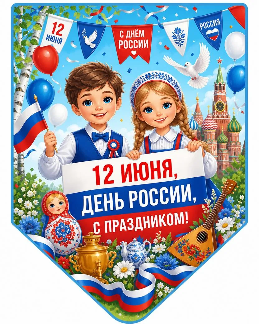 🌟 Красочное оформление ко Дню России для педагогов!