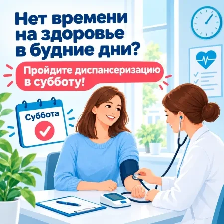 🏥Диспансеризацию в Томской области можно пройти в субботу