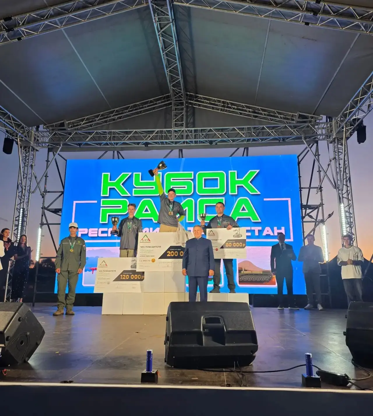 Победителей и призеров Чемпионата по беспилотным технологиям на Кубок Раиса РТ, который...