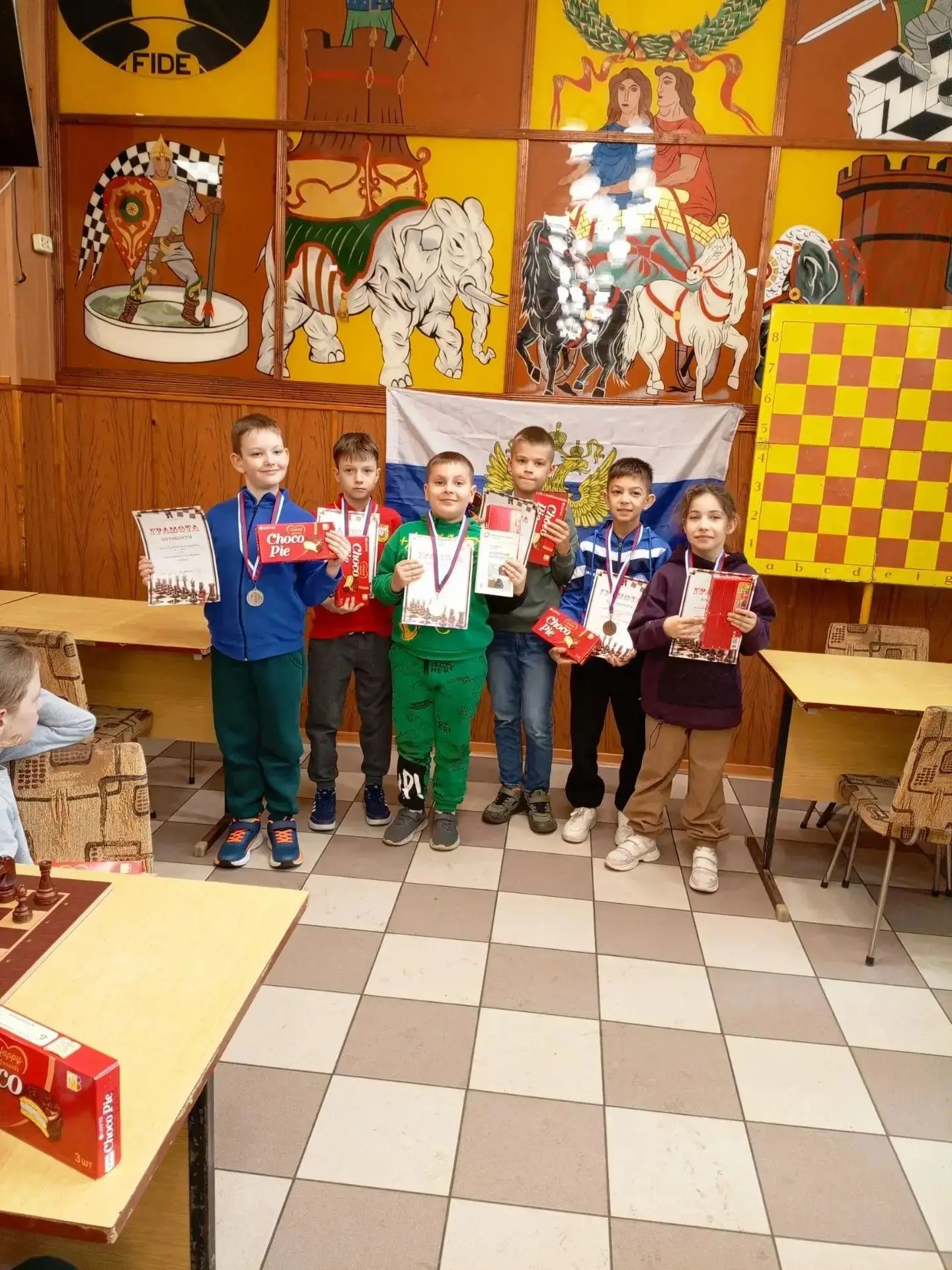 🍁 4 октября в ШШК «Диагональ» прошёл турнир среди шахматистов 1–3 года обучения