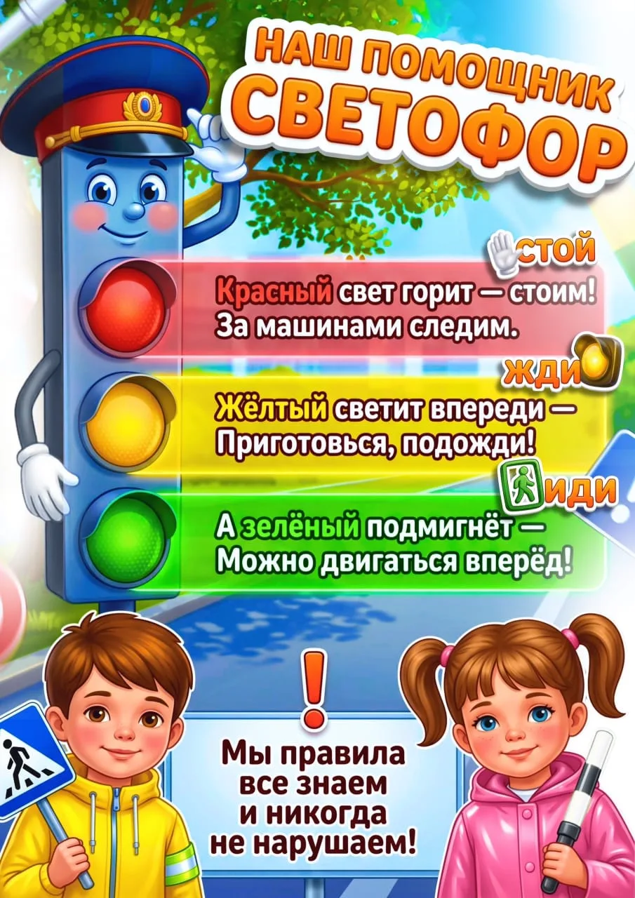 Что важно обсудить с детьми этим летом 🚔🛴🚲

1. Безопасность во дворе и на тротуаре

   - Играть м