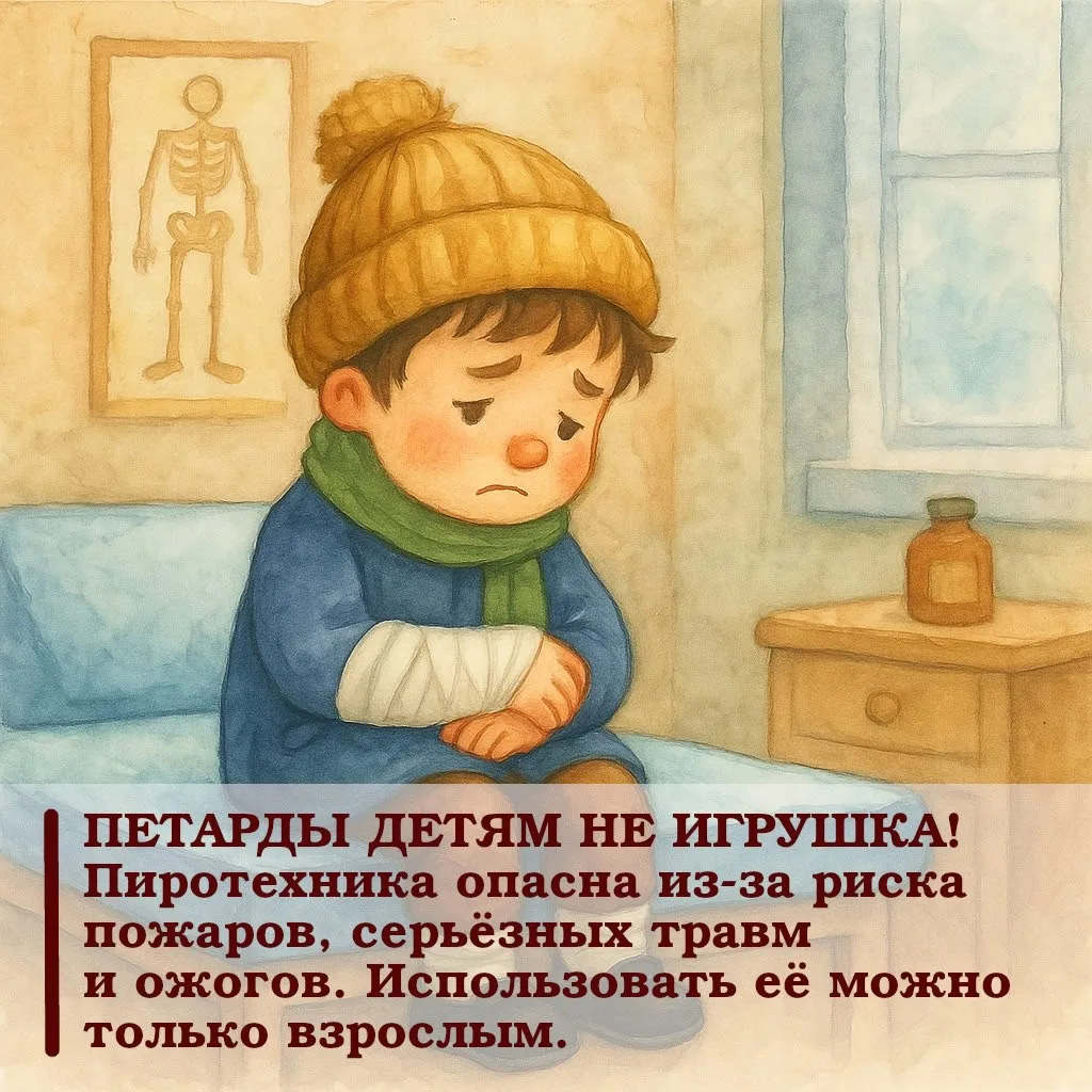 ❗️Праздники прошли, пиротехника осталась! Взрослые, исключите свободный доступ к петард...
