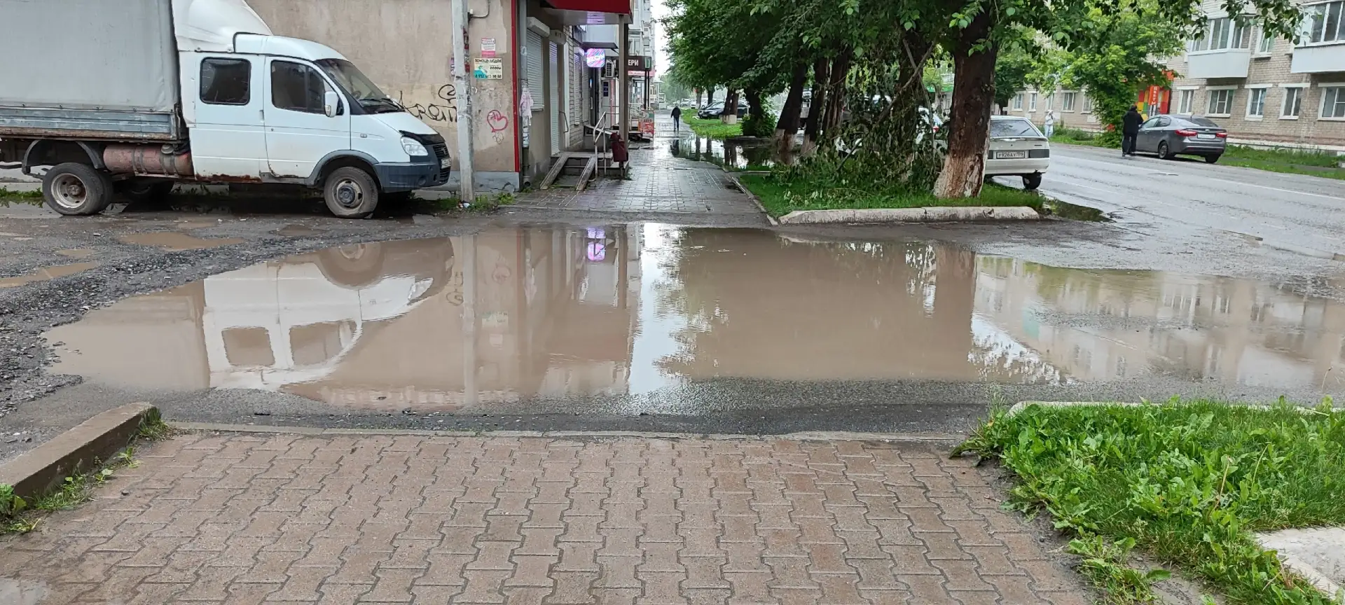 От подписчика. Вот как ходить тут во время дождя?